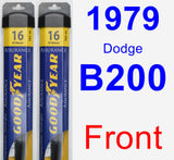 Front Wiper Blade Pack for 1979 Dodge B200 - Assurance