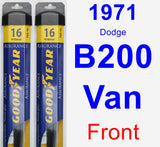 Front Wiper Blade Pack for 1971 Dodge B200 Van - Assurance