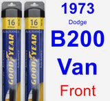 Front Wiper Blade Pack for 1973 Dodge B200 Van - Assurance