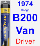 Driver Wiper Blade for 1974 Dodge B200 Van - Assurance