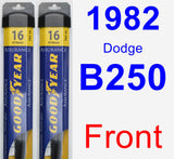 Front Wiper Blade Pack for 1982 Dodge B250 - Assurance