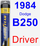 Driver Wiper Blade for 1984 Dodge B250 - Assurance