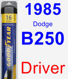 Driver Wiper Blade for 1985 Dodge B250 - Assurance