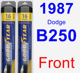 Front Wiper Blade Pack for 1987 Dodge B250 - Assurance