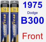 Front Wiper Blade Pack for 1975 Dodge B300 - Assurance