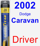 Driver Wiper Blade for 2002 Dodge Caravan - Assurance