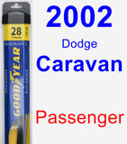 Passenger Wiper Blade for 2002 Dodge Caravan - Assurance
