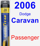 Passenger Wiper Blade for 2006 Dodge Caravan - Assurance