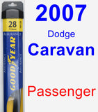 Passenger Wiper Blade for 2007 Dodge Caravan - Assurance
