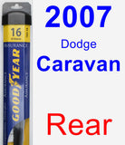 Rear Wiper Blade for 2007 Dodge Caravan - Assurance