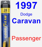 Passenger Wiper Blade for 1997 Dodge Caravan - Assurance