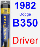 Driver Wiper Blade for 1982 Dodge B350 - Assurance