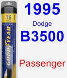 Passenger Wiper Blade for 1995 Dodge B3500 - Assurance