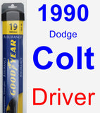 Driver Wiper Blade for 1990 Dodge Colt - Assurance