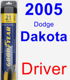 Driver Wiper Blade for 2005 Dodge Dakota - Assurance