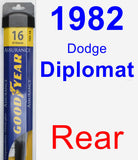 Rear Wiper Blade for 1982 Dodge Diplomat - Assurance