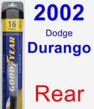 Rear Wiper Blade for 2002 Dodge Durango - Assurance