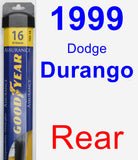 Rear Wiper Blade for 1999 Dodge Durango - Assurance