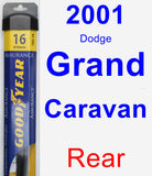 Rear Wiper Blade for 2001 Dodge Grand Caravan - Assurance