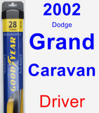 Driver Wiper Blade for 2002 Dodge Grand Caravan - Assurance