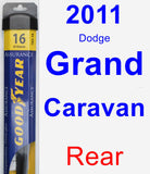 Rear Wiper Blade for 2011 Dodge Grand Caravan - Assurance