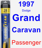 Passenger Wiper Blade for 1997 Dodge Grand Caravan - Assurance
