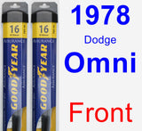 Front Wiper Blade Pack for 1978 Dodge Omni - Assurance