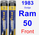 Front Wiper Blade Pack for 1983 Dodge Ram 50 - Assurance