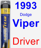 Driver Wiper Blade for 1993 Dodge Viper - Assurance