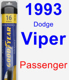 Passenger Wiper Blade for 1993 Dodge Viper - Assurance