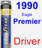 Driver Wiper Blade for 1990 Eagle Premier - Assurance