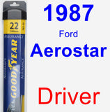 Driver Wiper Blade for 1987 Ford Aerostar - Assurance