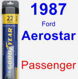 Passenger Wiper Blade for 1987 Ford Aerostar - Assurance