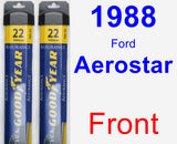 Front Wiper Blade Pack for 1988 Ford Aerostar - Assurance