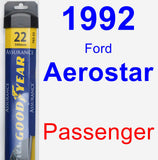 Passenger Wiper Blade for 1992 Ford Aerostar - Assurance