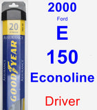 Driver Wiper Blade for 2000 Ford E-150 Econoline - Assurance