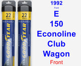 Front Wiper Blade Pack for 1992 Ford E-150 Econoline Club Wagon - Assurance