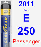 Passenger Wiper Blade for 2011 Ford E-250 - Assurance