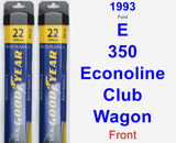 Front Wiper Blade Pack for 1993 Ford E-350 Econoline Club Wagon - Assurance