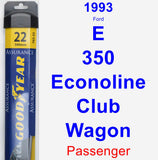 Passenger Wiper Blade for 1993 Ford E-350 Econoline Club Wagon - Assurance