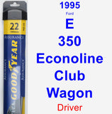 Driver Wiper Blade for 1995 Ford E-350 Econoline Club Wagon - Assurance