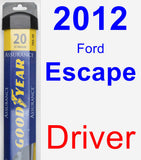 Driver Wiper Blade for 2012 Ford Escape - Assurance