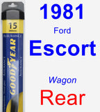 Rear Wiper Blade for 1981 Ford Escort - Assurance