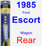 Rear Wiper Blade for 1985 Ford Escort - Assurance