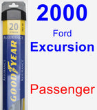 Passenger Wiper Blade for 2000 Ford Excursion - Assurance