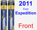 Front Wiper Blade Pack for 2011 Ford Expedition - Assurance