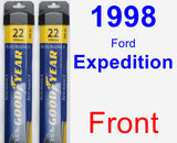 Front Wiper Blade Pack for 1998 Ford Expedition - Assurance