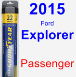 Passenger Wiper Blade for 2015 Ford Explorer - Assurance