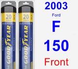 Front Wiper Blade Pack for 2003 Ford F-150 - Assurance