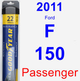 Passenger Wiper Blade for 2011 Ford F-150 - Assurance